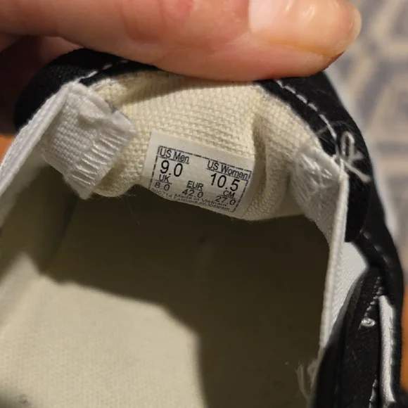 Vans Black and White Slip-On Shoes - Picture 8 of 8